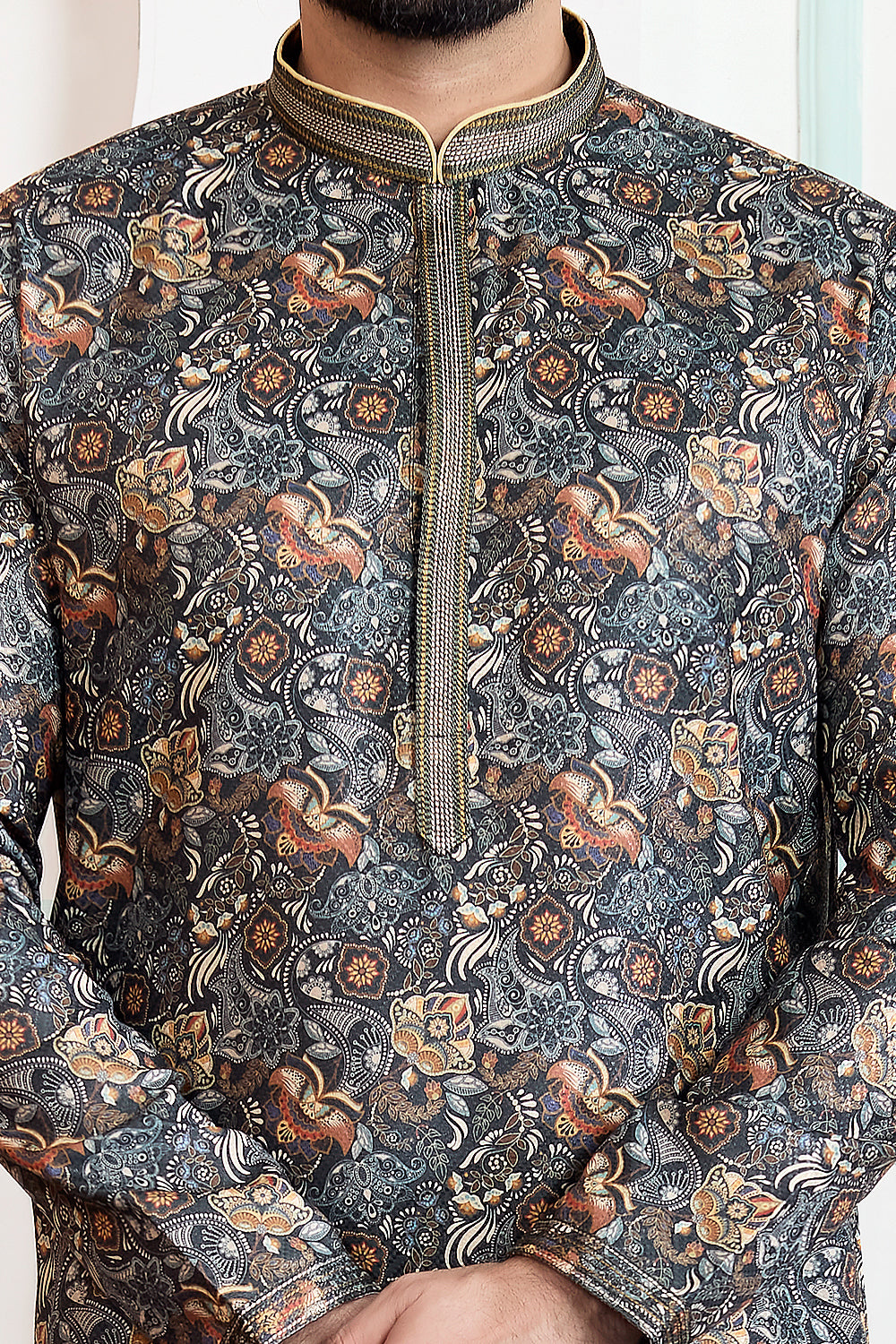 Dark Green Art Silk Kurta Pajama (NMK-8869)