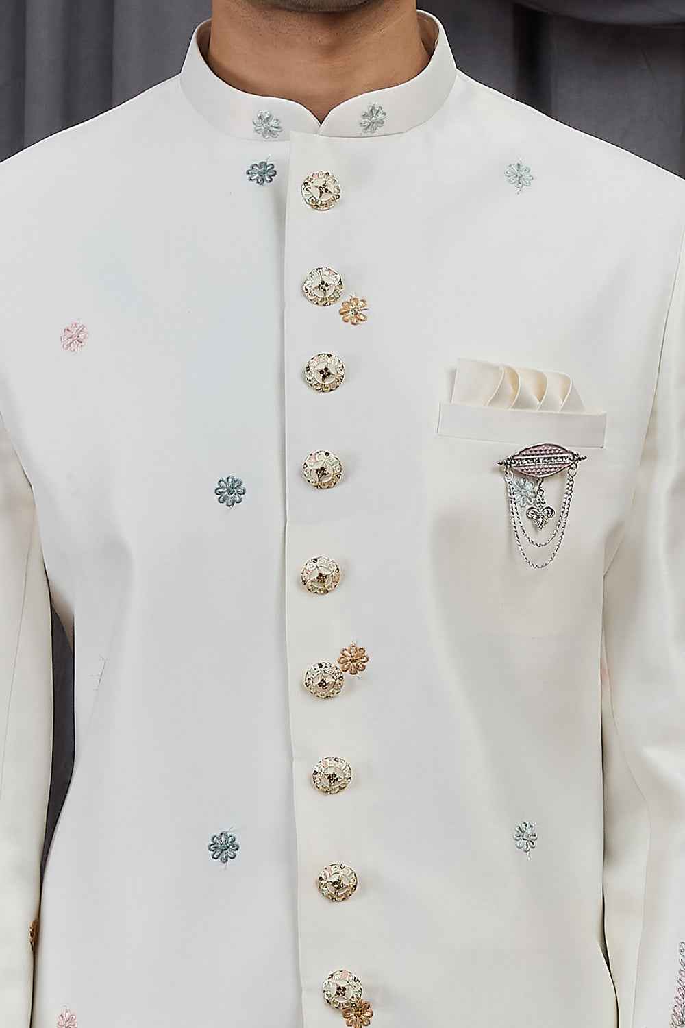 Cream Art Silk Indo Western (NMK-8885)