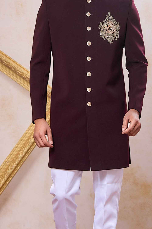 Wine Imported Indo Western (NMK-9095)
