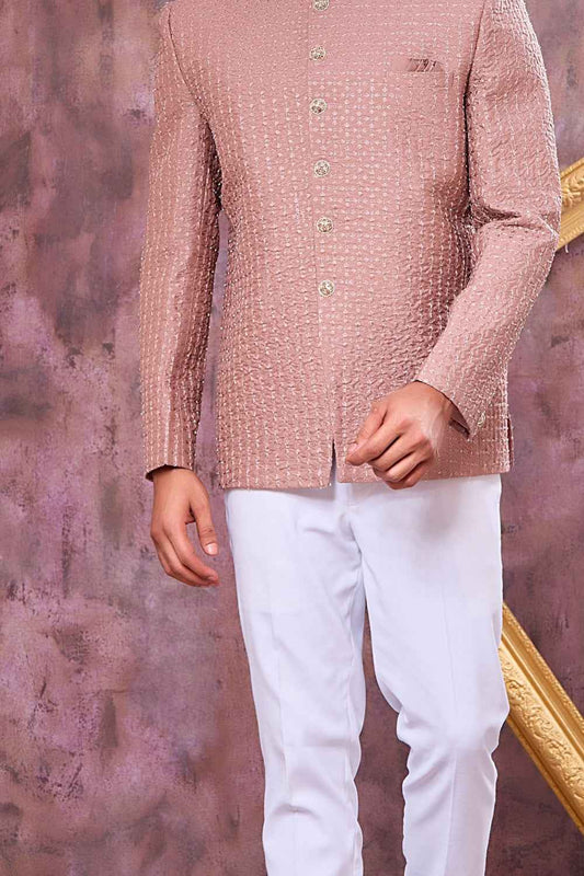 Light Brown Art Silk Jodhpuri (NMK-9103)