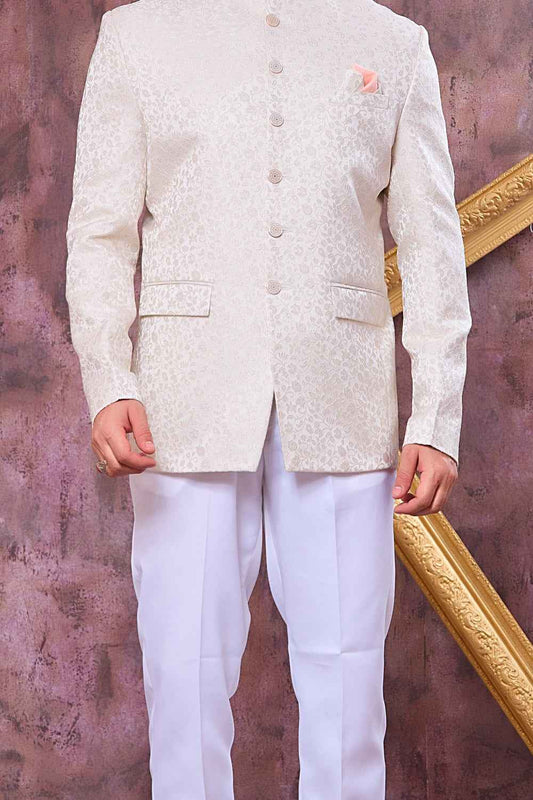 Off White Imported Jodhpuri (NMK-9104)