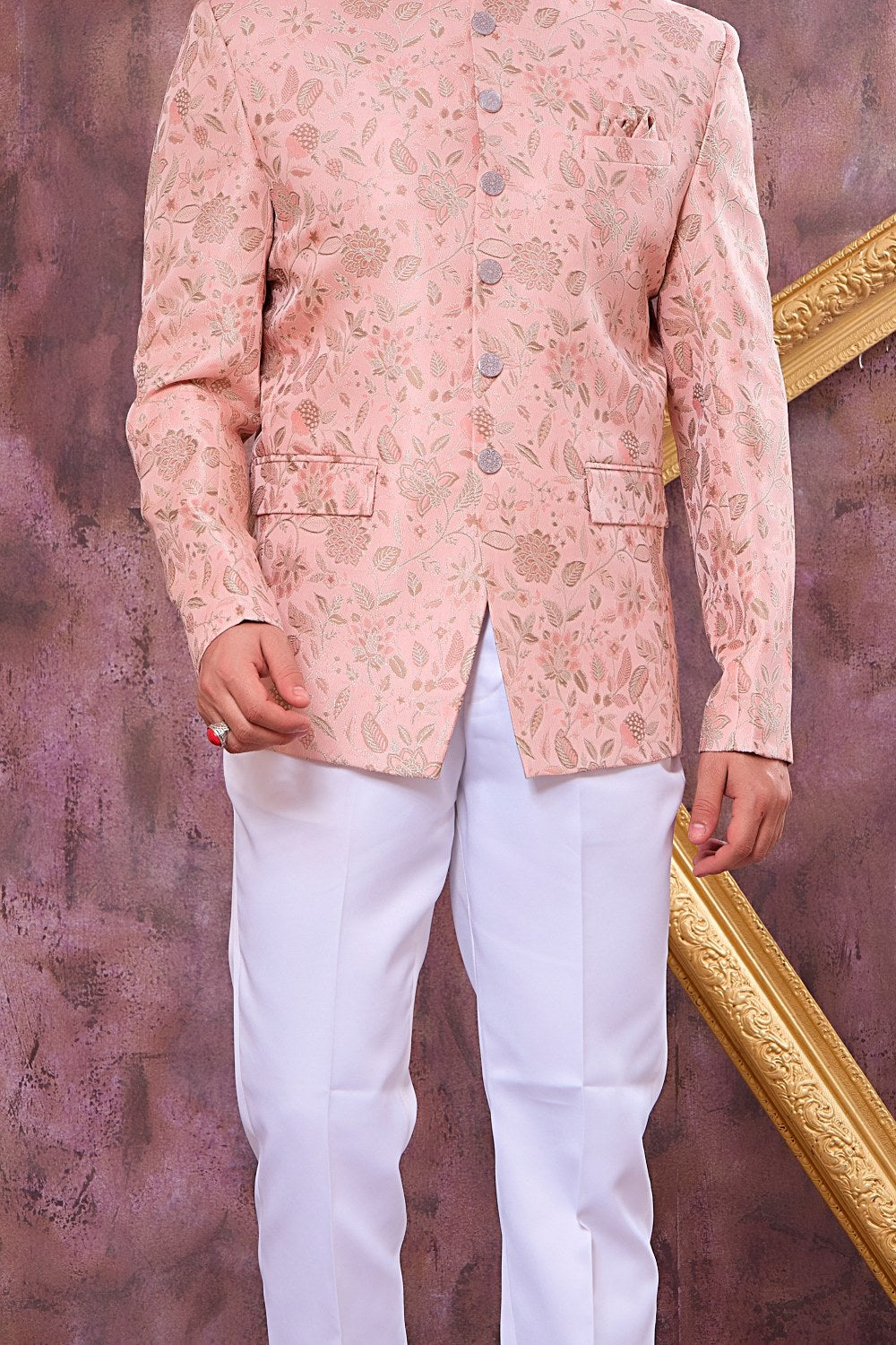 Pink Imported Jodhpuri (NMK-9108)