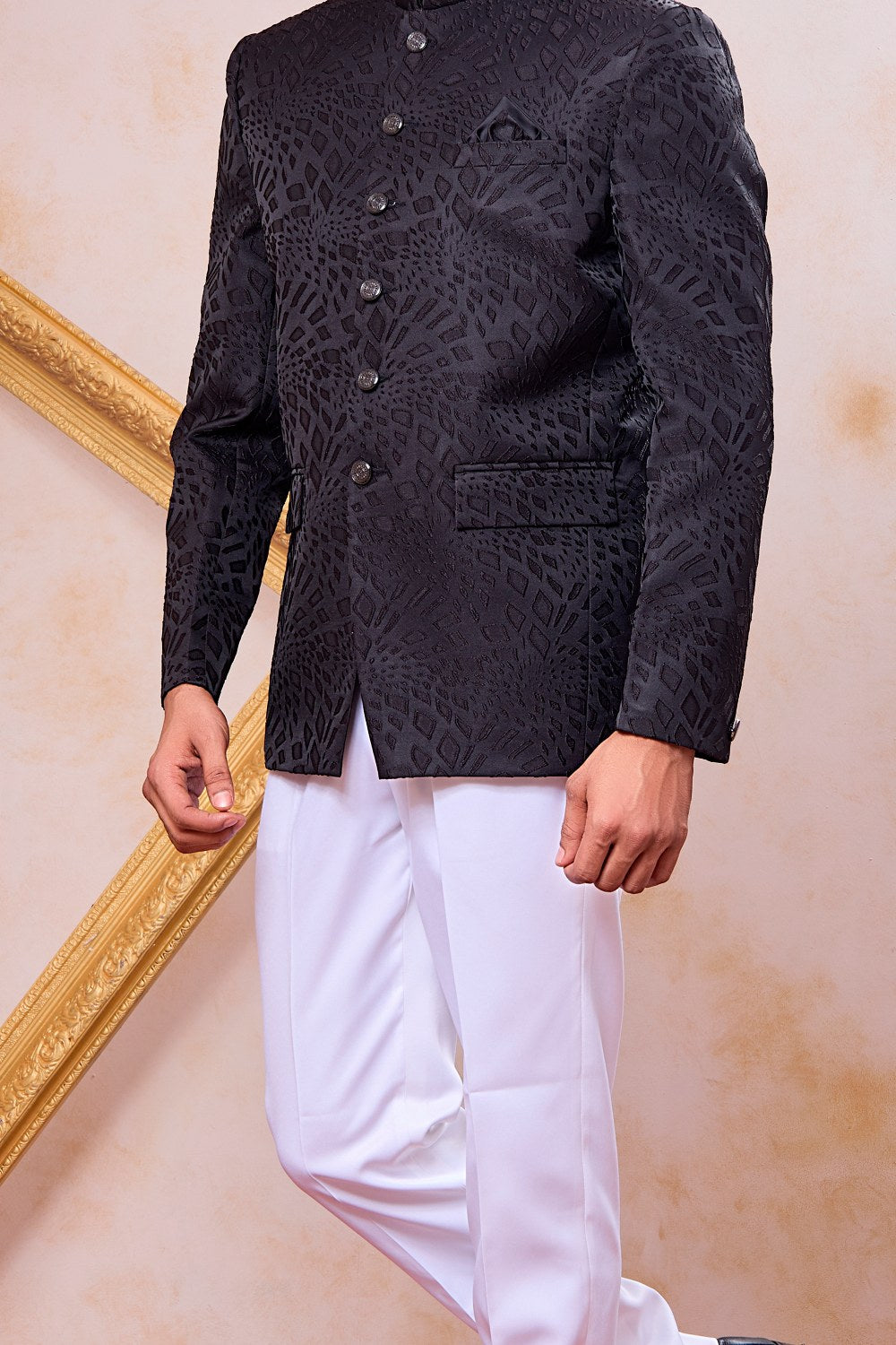 Black Imported Jodhpuri (NMK-9109)