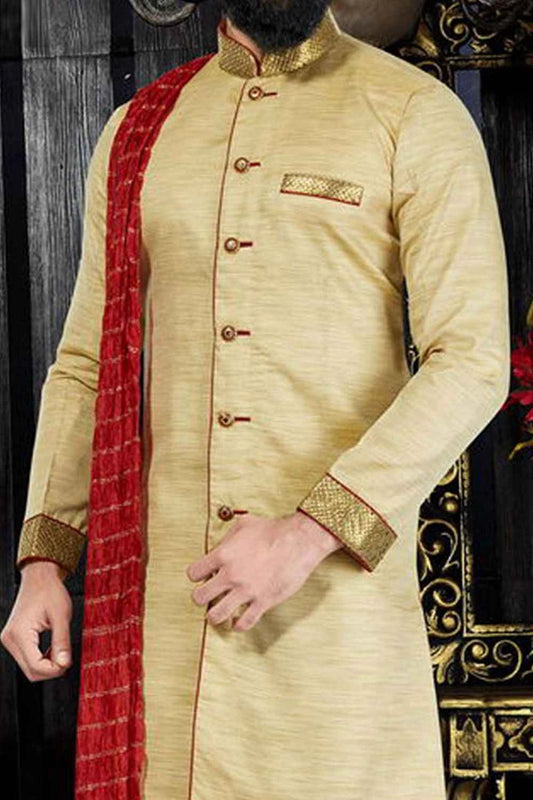 Gold Giccha Silk Indo Western(NMK-3363)