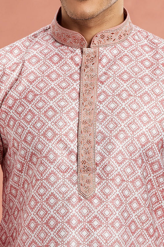 Light Brown Cotton Kurta Pajama (NMK-7534) - Nihal Fashions