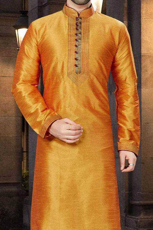 Mango Art Dupion Regular Kurta Pajama (NMK-3763)