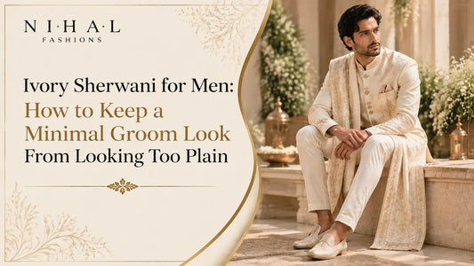 Ivory Sherwani for Mens