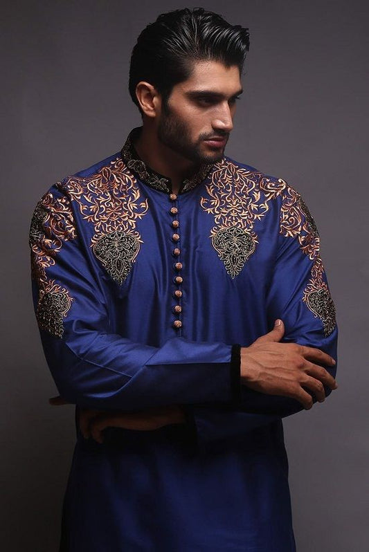 Get Embroidered Kurtas For Men At Nihal Fashions - Nihal Fashions