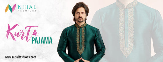 Best Color Combinations for Mens Kurta Pajama Sets - Nihal Fashions