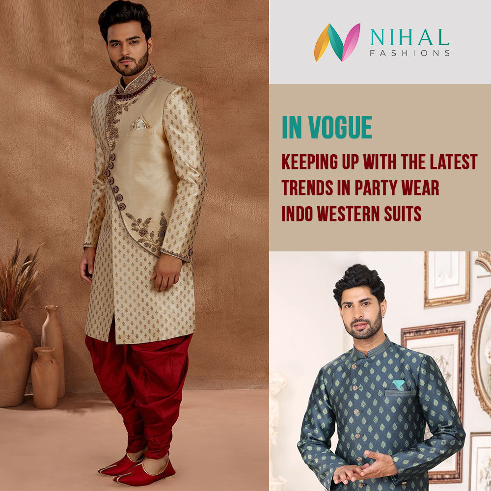 In Vogue: Keeping Up with the Latest Trends in Party Wear Indo-Western Suits - Nihal Fashions
