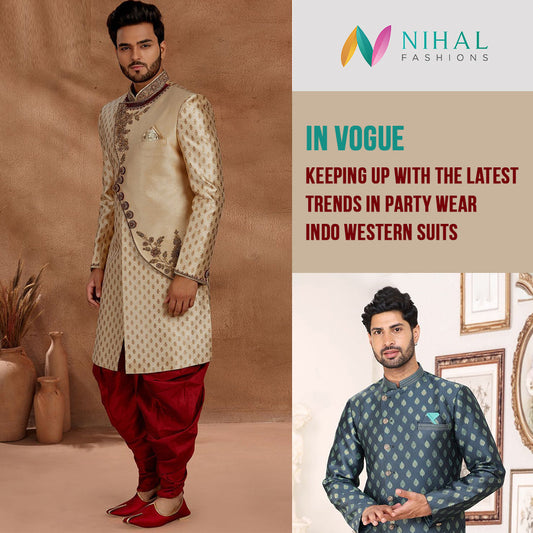 In Vogue: Keeping Up with the Latest Trends in Party Wear Indo-Western Suits - Nihal Fashions