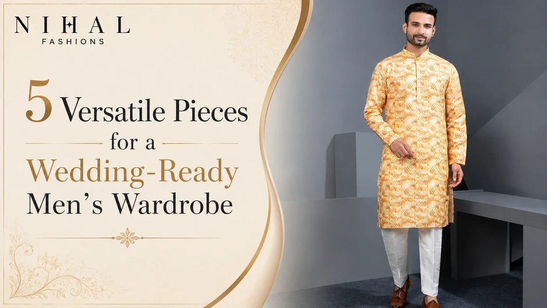 How to Build a Wedding-Ready Men’s Ethnic Wardrobe With 5 Versatile Pieces