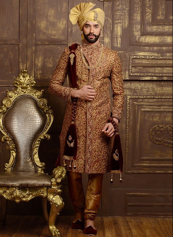 A Guide to Flaunting the Best Wedding Sherwani Shades and Styles this Season - Nihal Fashions