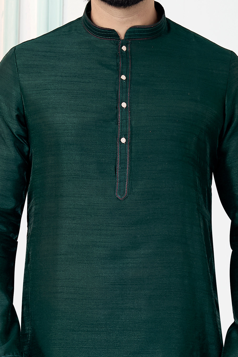 Green Art Silk Kurta Pajama (NMK-8857)
