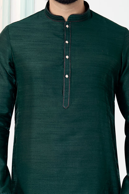 Green Art Silk Kurta Pajama (NMK-8857)