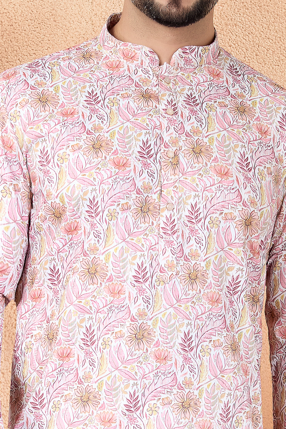 Pink Art Silk Digital Printed Kurta Pajama (NMK-8872)