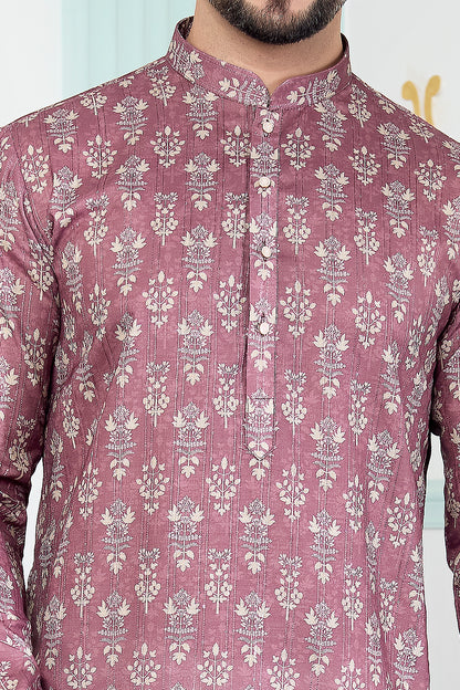 Brown Art Silk Kurta Pajama for Men (NMK-8879)