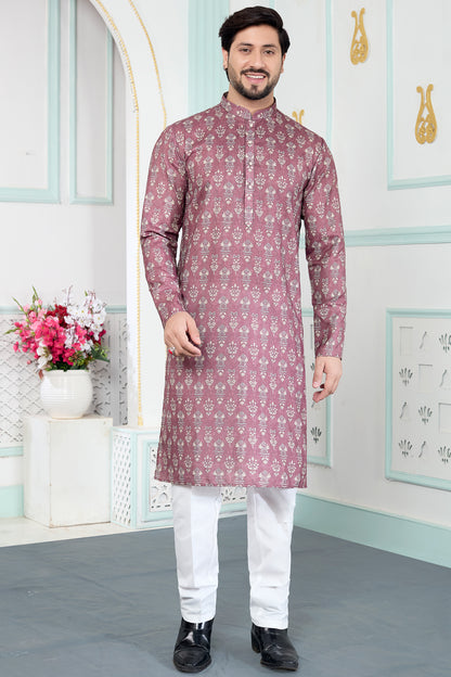 Brown Art Silk Kurta Pajama for Men (NMK-8879)