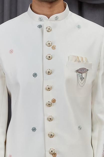 Cream Art Silk Indo Western (NMK-8885)