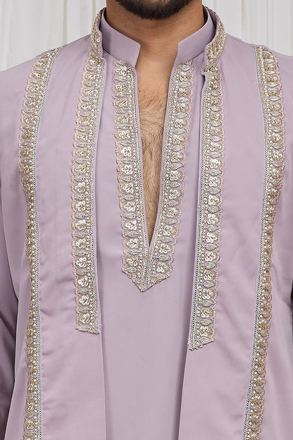 Purple Armani Nehru Jacket (NMK-8915)
