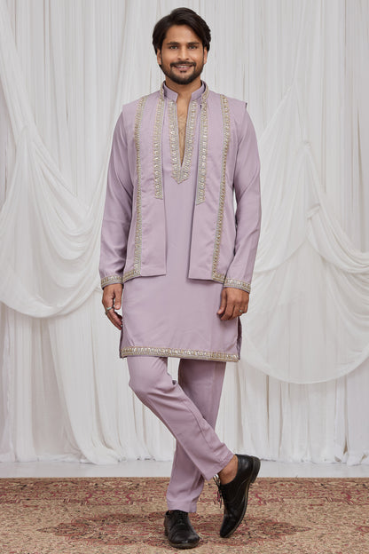 Purple Armani Nehru Jacket (NMK-8915)