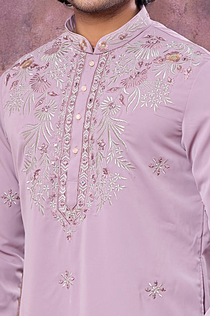 Purple Armani Kurta Pajama (NMK-8924)