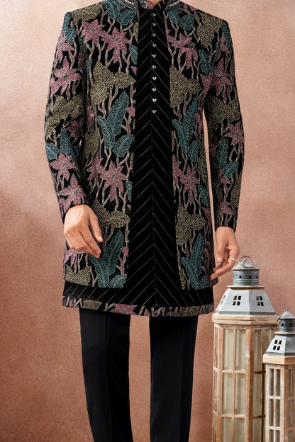 Black Velvet Indo Western (NMK-9021)