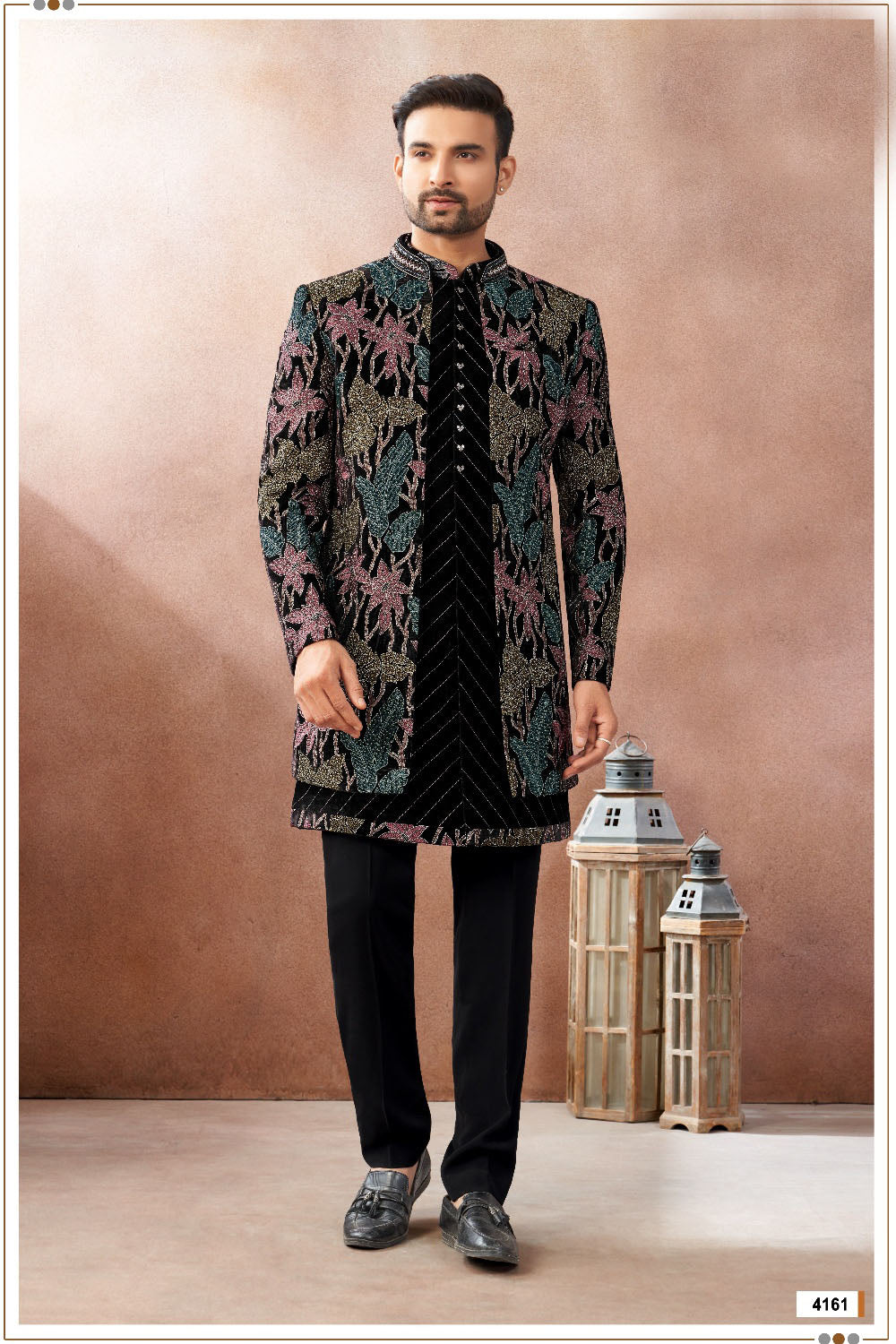 Black Velvet Indo Western (NMK-9021)