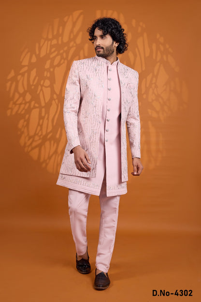 Pink Art Silk Indo Western (NMK-9058)