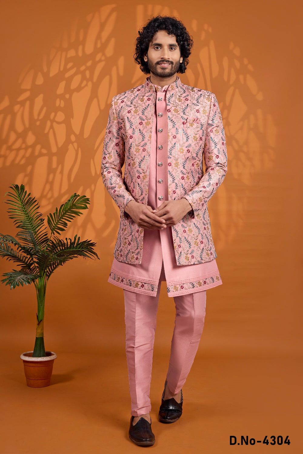 Pink Art Silk Indo Western (NMK-9060)