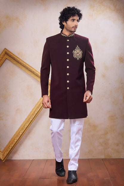 Wine Imported Indo Western (NMK-9095)