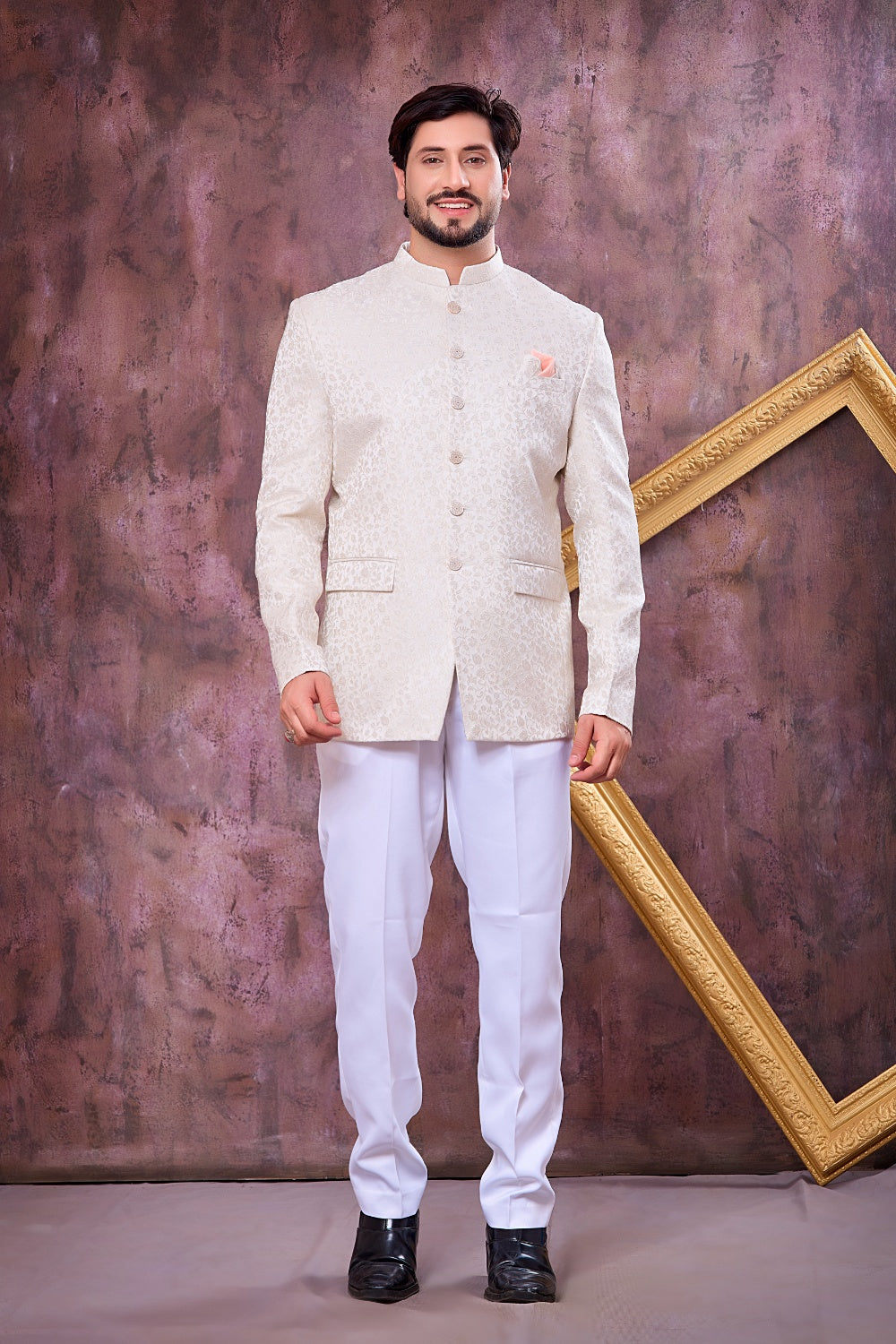 Off White Imported Jodhpuri (NMK-9104)