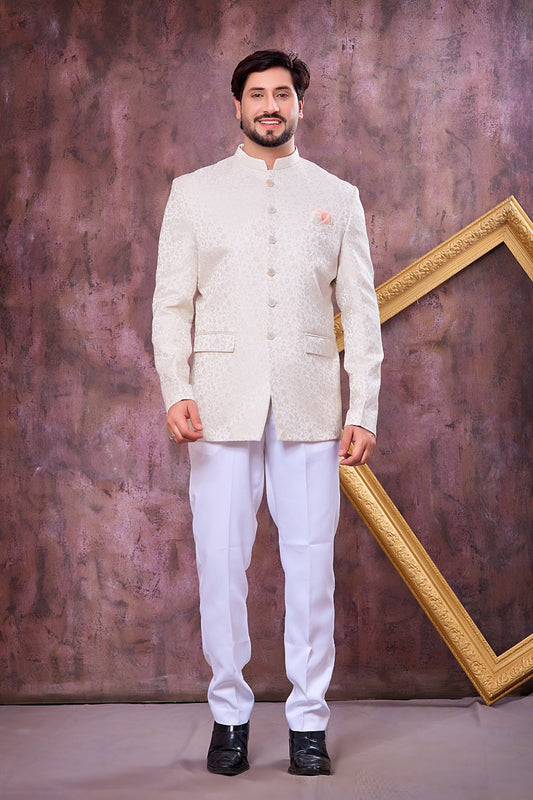 Off White Imported Jodhpuri (NMK-9104)