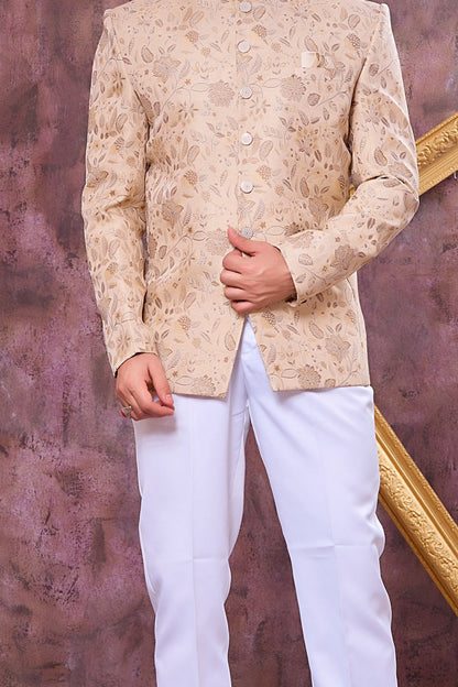 Beige Imported Jodhpuri (NMK-9106)
