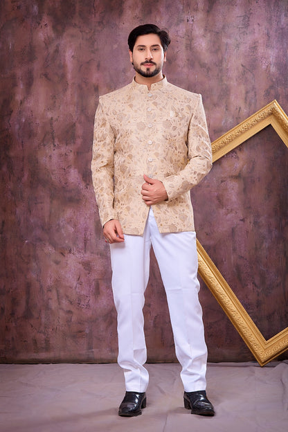 Beige Imported Jodhpuri (NMK-9106)