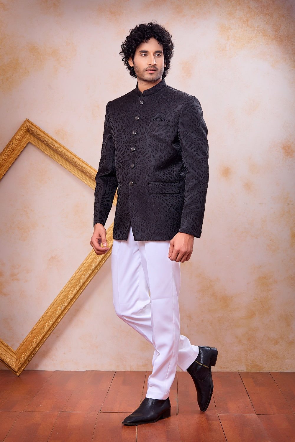 Black Imported Jodhpuri (NMK-9109)