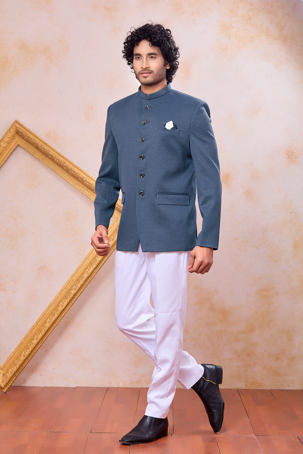 Grey Imported Mens Jodhpuri (NMK-9110)