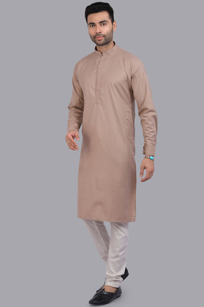 Brown Art Silk Kurta Pajama for Men (NMK-7513) - Nihal Fashions
