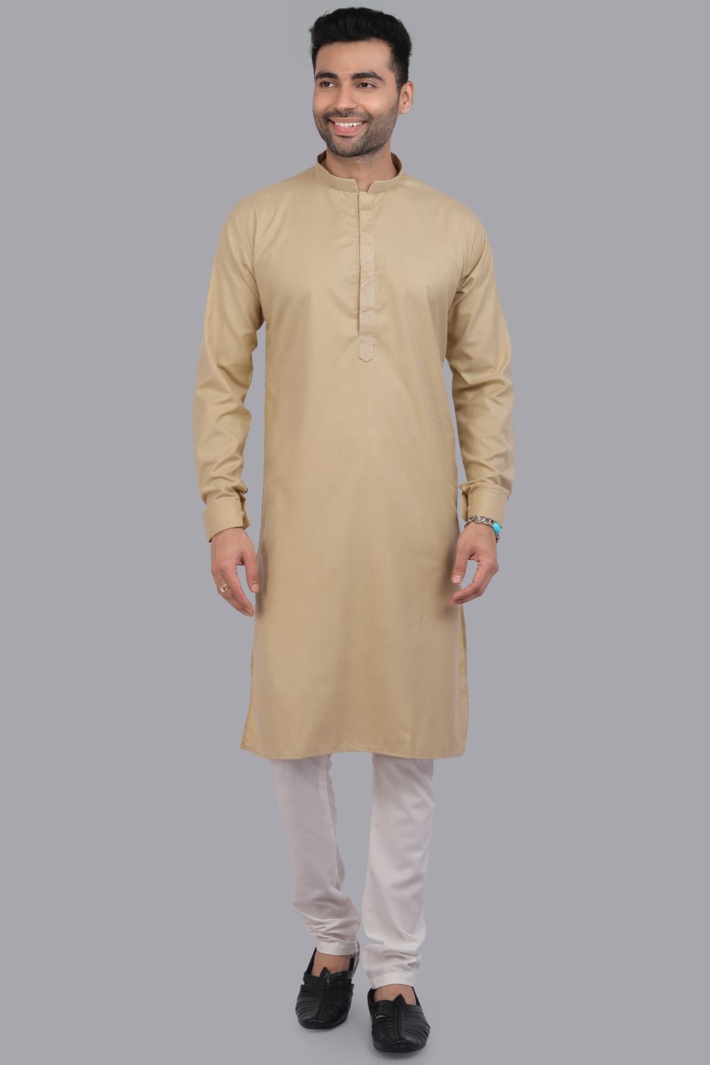Brown Art Silk Kurta Pajama (NMK-7509) - Nihal Fashions
