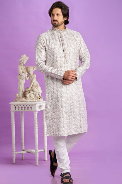 Brown Cotton Kurta Pajama (NMK-7552) - Nihal Fashions