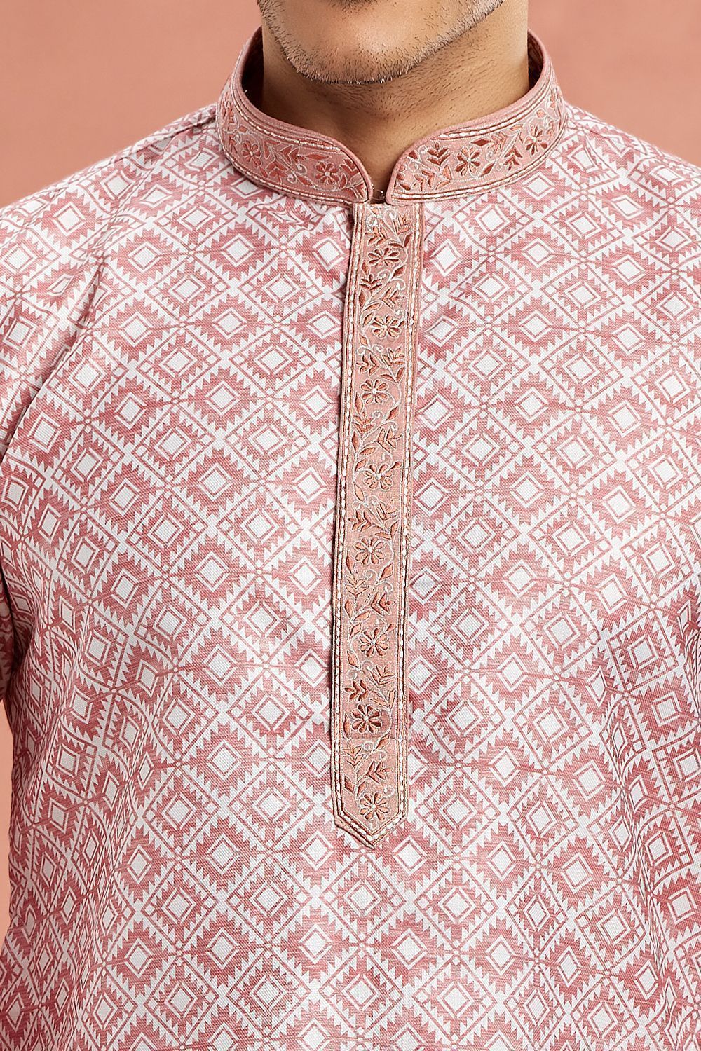 Light Brown Cotton Kurta Pajama (NMK-7534) - Nihal Fashions
