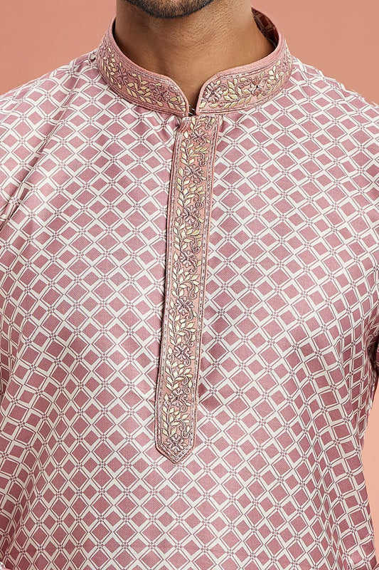 Light Brown Cotton Kurta Pajama (NMK-7540) - Nihal Fashions