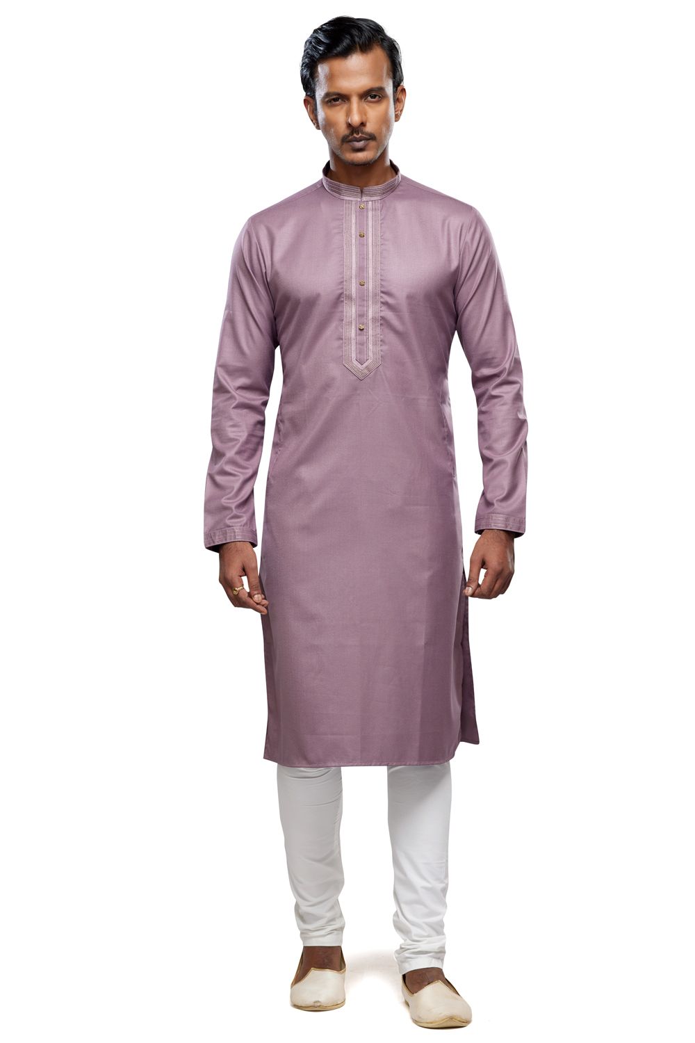 Light Purple Art Silk Kurta Pajama (NMK-7493) - Nihal Fashions