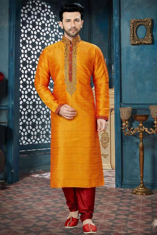 Mango Banglori Silk Mens Kurta Pajama (NMK-3823)