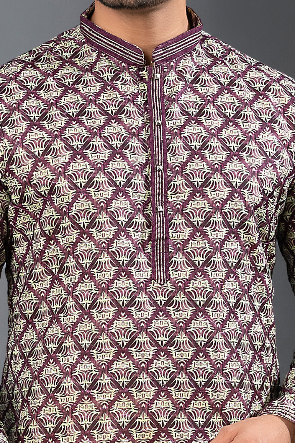 Multicoloured Printed Cotton Silk Kurta Pajama (NMK-8737) - Nihal Fashions