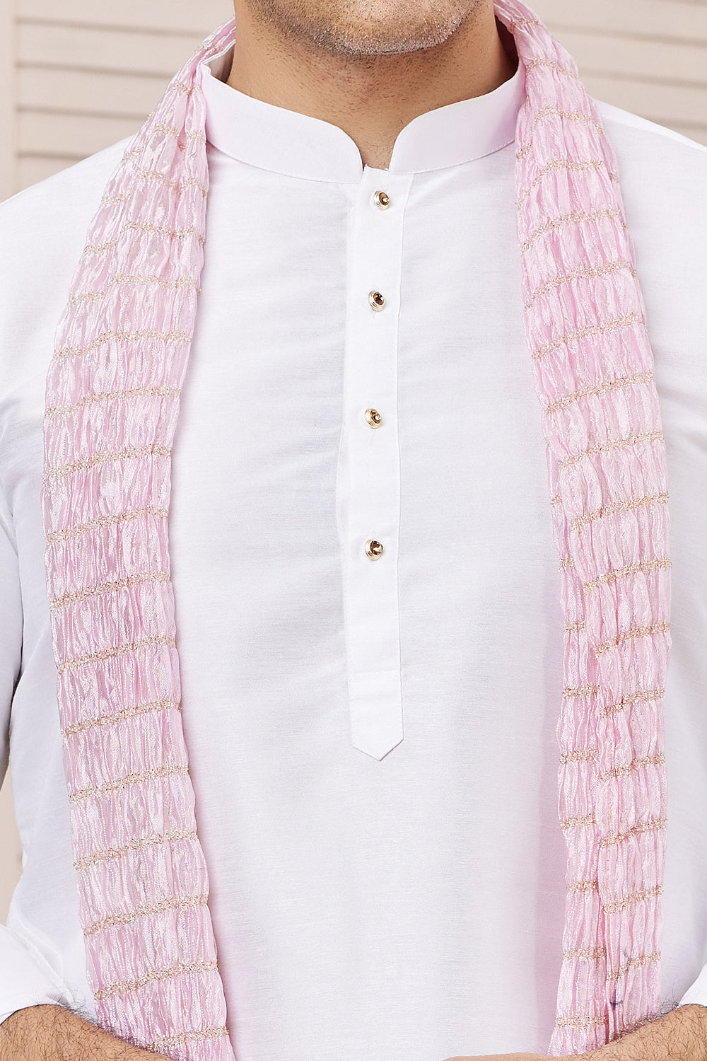 Off White Art Silk Casual Kurta Pajama (NMK-7957) - Nihal Fashions