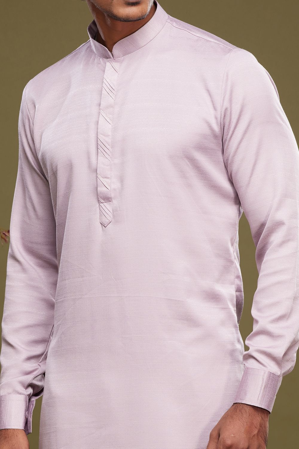 Onion Pink Art Banarasi Silk Casual Kurta (NMK-7069) - Nihal Fashions
