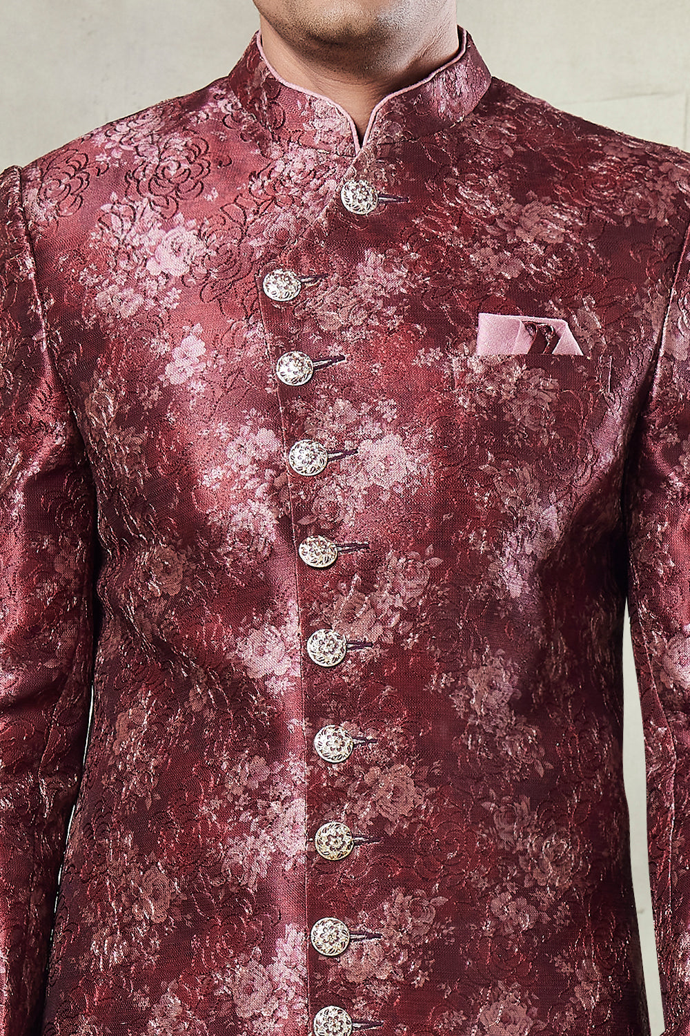 Onion Pink Art Silk Indo Western (NMK-8426) - Nihal Fashions