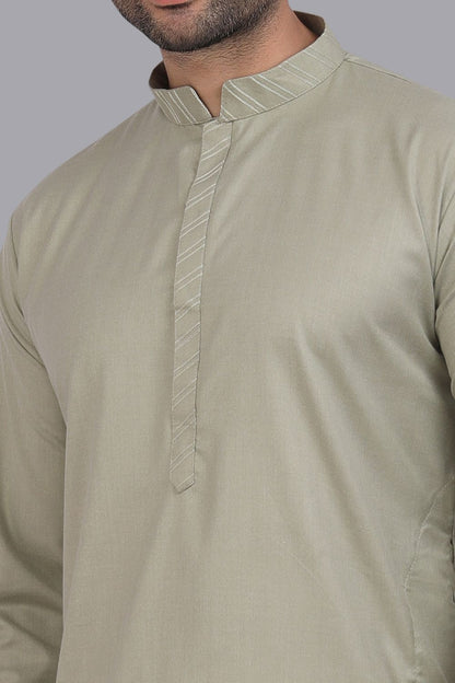 Pastel Green Art Silk Kurta Pajama (NMK-7508) - Nihal Fashions