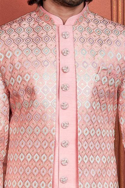 Pink Art Silk Indo Western (NMK-7681) - Nihal Fashions